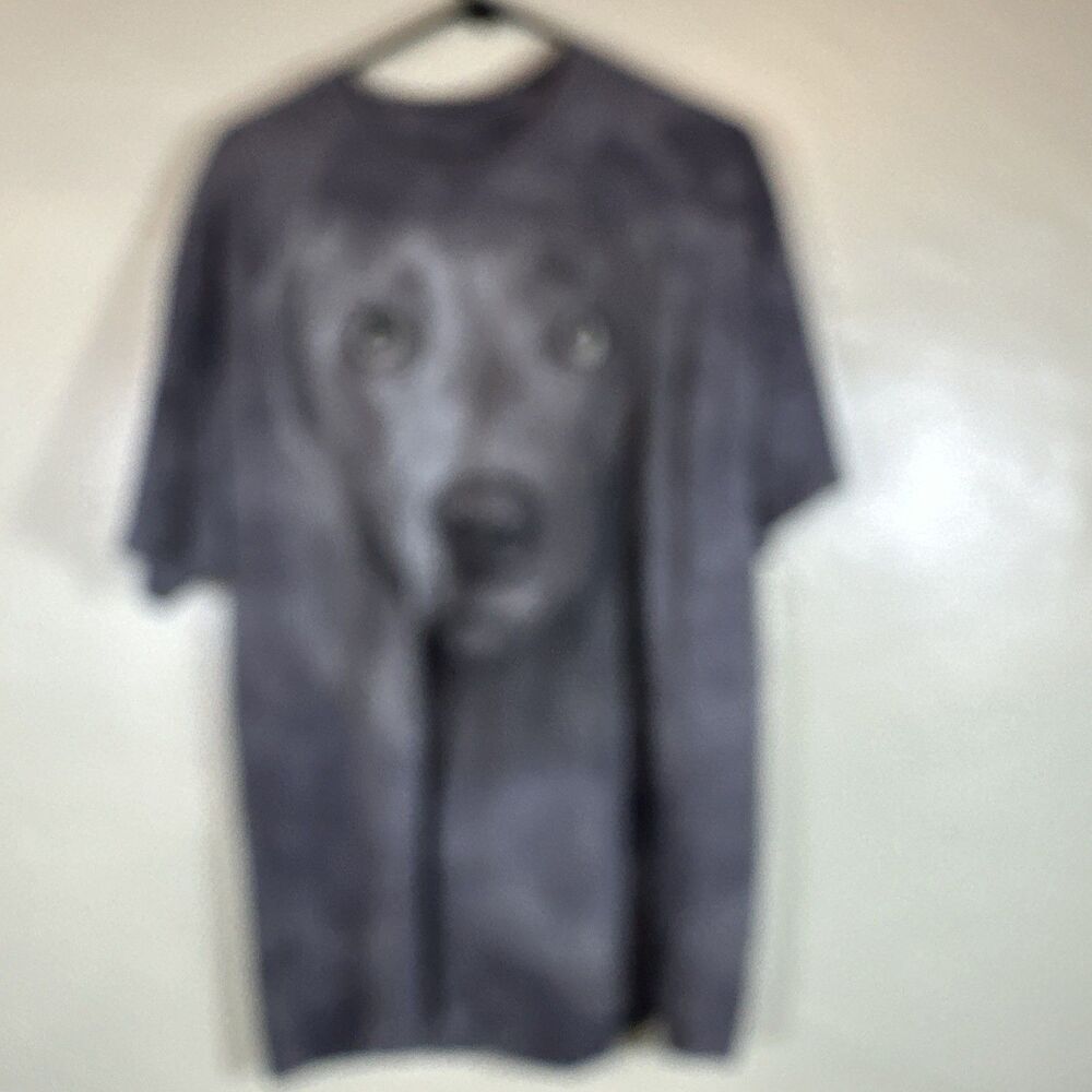 The Mountain XL Gray Dog Snout T Shirt Tie Dye Wash Tee VTG Mens